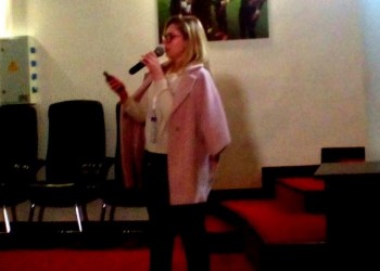 Директор "Гефест Проекция РТ" Катерина Мкхаметзянова, выступила на Спортивном Бизнес Форуме в Казань- Арена.